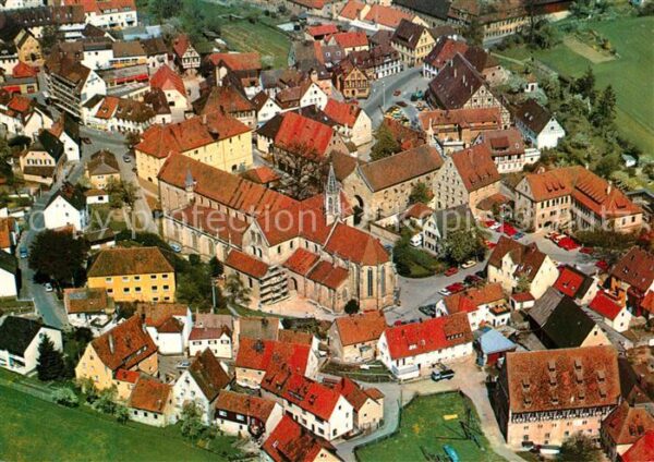 Heilsbronn Fliegeraufnahme mit Münster Heilsbronn