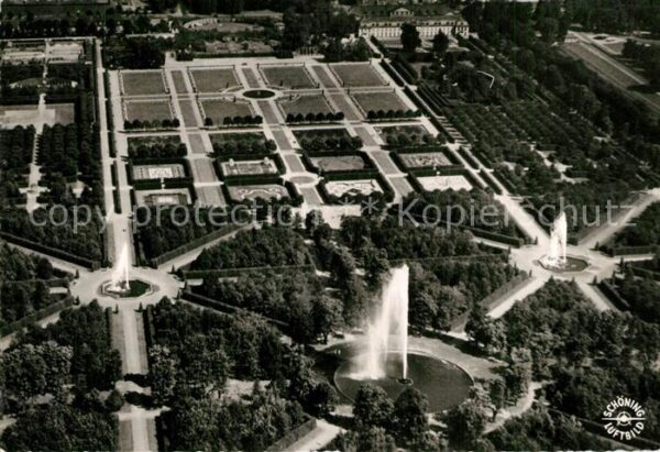 Hannover Herrenhäuser Garten Fliegeraufnahme