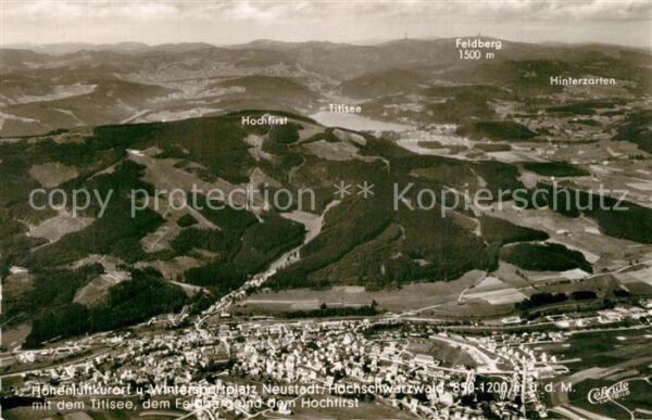 Neustadt Schwarzwald Fliegeraufnahme mit Feldberg Titisee Hi