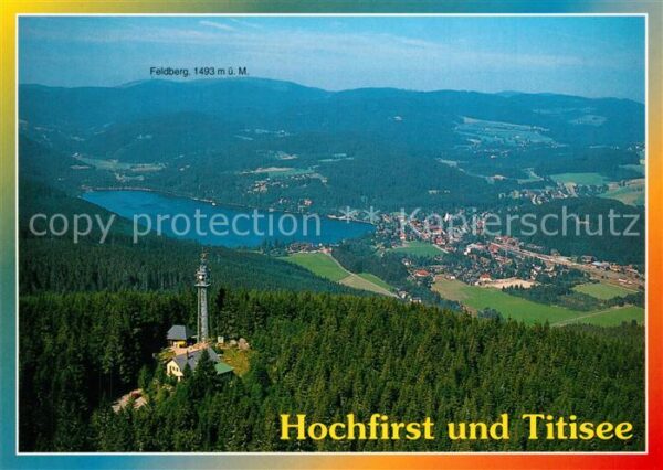 Titisee Fliegeraufnahme mit Feldberg und Hochfi
