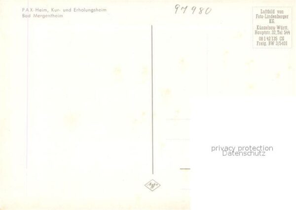 Bad Mergentheim PAX Heim Kur und Erholungsheim Fliegera – Bild 2