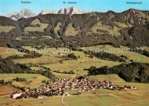 Altstaedten Allgaeu Fliegeraufnahme mit Rotspitze Gr Daumen