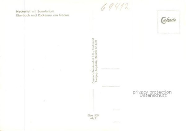 Neckartal Fliegeraufnahme mit Sanatorium Eberbach – Bild 2