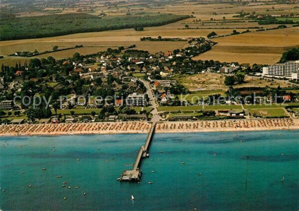 Dahme Ostseebad Fliegeraufnahme mit Seebrücke