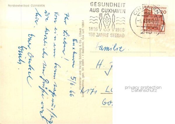 Cuxhaven Nordseebad Fliegeraufnahme – Bild 2
