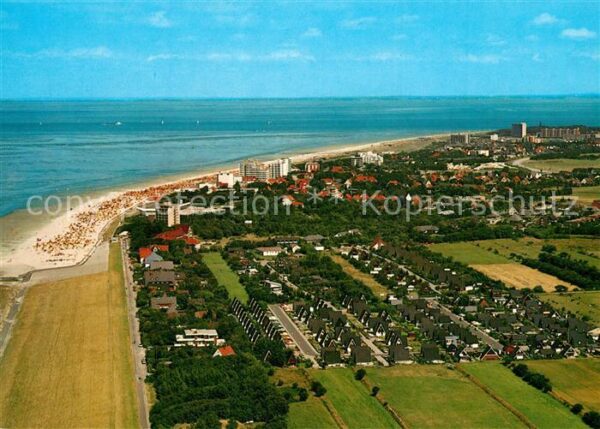 Cuxhaven Duhnen Nordseebad Fliegeraufnahme