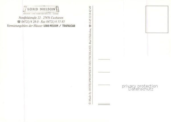 Cuxhaven Nordseebad Lord Nelson und Trafalgar Häuser – Bild 2