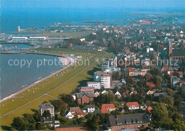 Cuxhaven Nordseebad An der Grimmershörnbucht Fliegeraufnahm