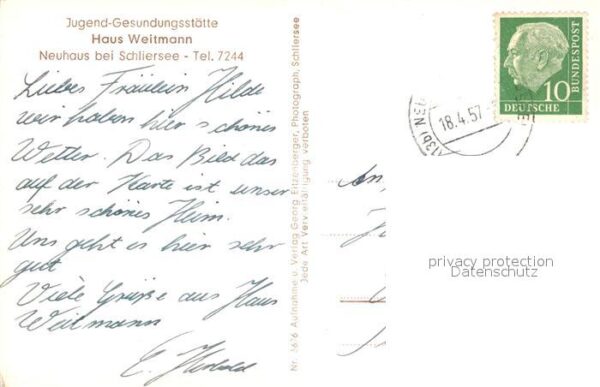 Neuhaus Schliersee Jugendgesundungsstätte Haus Weitmann – Bild 2