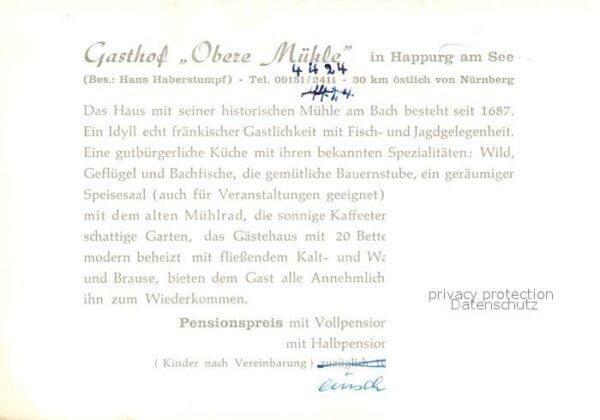 Happurg Gasthof Obere Mühle – Bild 2