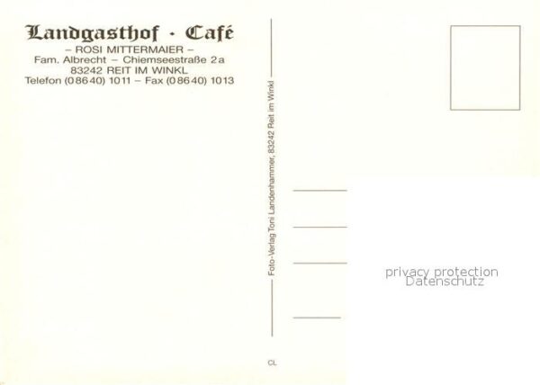 Reit Winkl Landgasthof Cafe Rosi Mittermaier – Bild 2