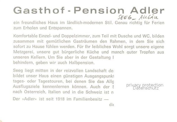Seeg Gasthof Pension Adler – Bild 2