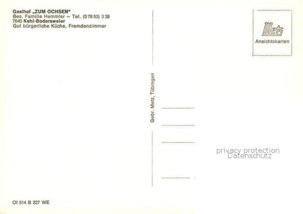 Bodersweier Gasthof Zum Ochsen – Bild 2