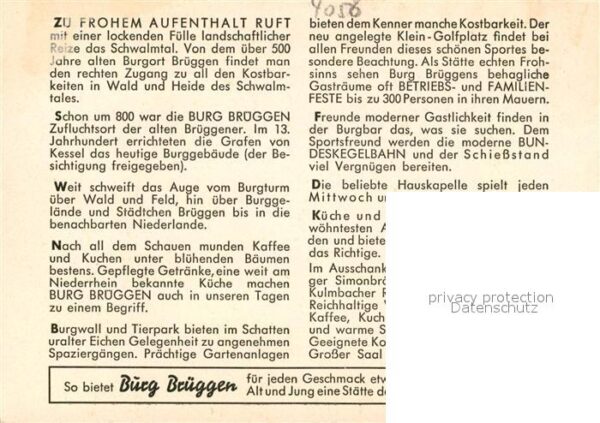 Amern Park Restaurant Burg Brüggen – Bild 2
