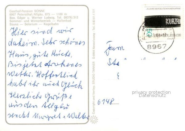Petersthal Allgaeu Gasthof Pension Sonne – Bild 2