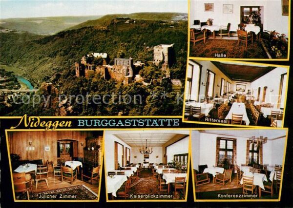Nideggen Eifel Burggaststätte Rittersaal Halle Jüliche