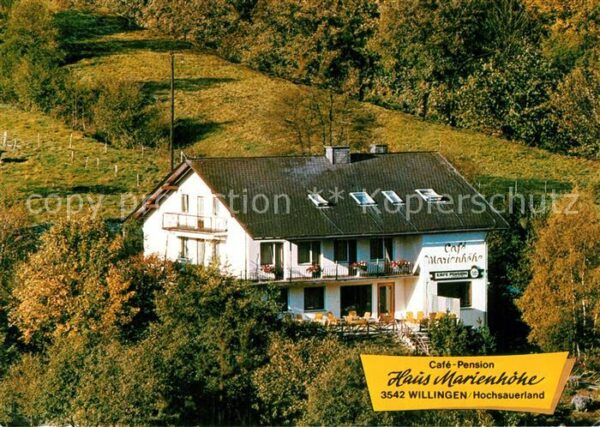 Willingen Sauerland Cafe Pension Haus Marienhöhe