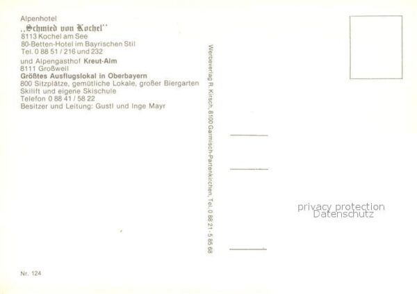 Kochel See Alpenhotel Schmied vom Kochel – Bild 2