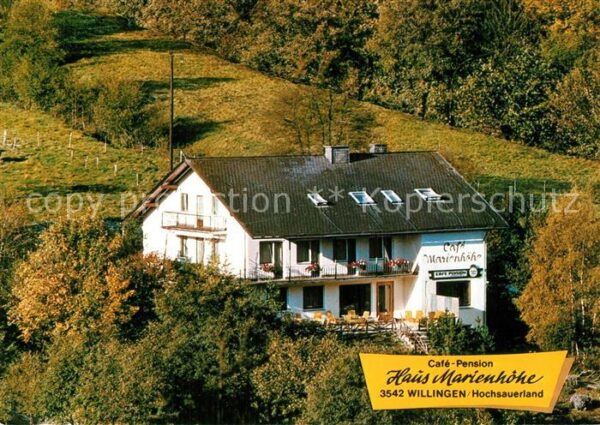 Willingen Sauerland Cafe Pension Haus Marienhöhe