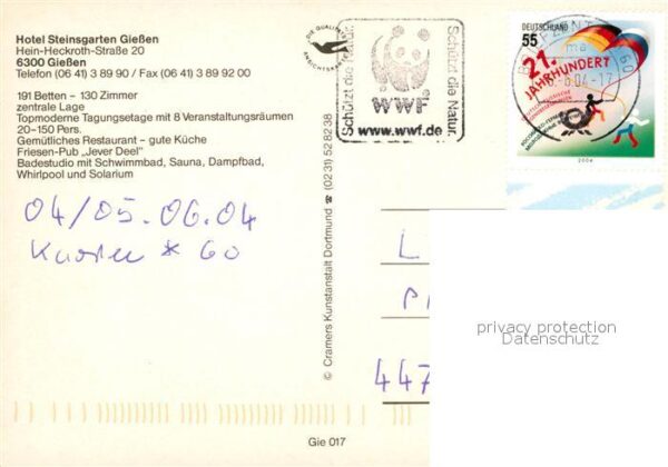 Giessen Lahn Hotel Steinsgarten – Bild 2