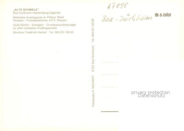 Bad Duerkheim Waldgaststätte Alte Schmelz – Bild 2