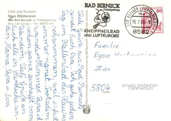 Bad Berneck Haus Blüchersruh – Bild 2