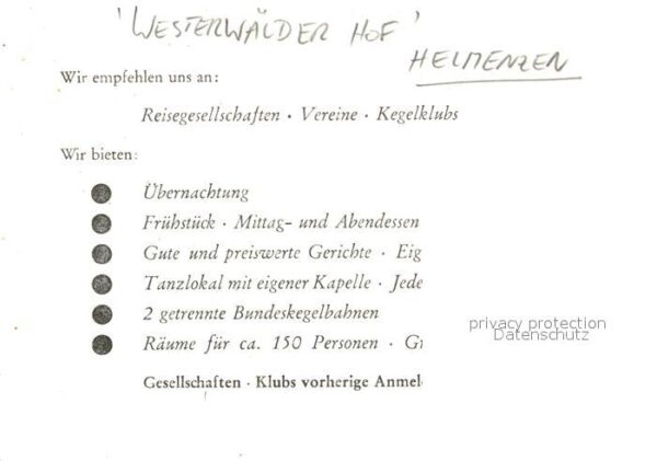 Helmenzen Westerwälder Hof Gasthof Pension – Bild 2