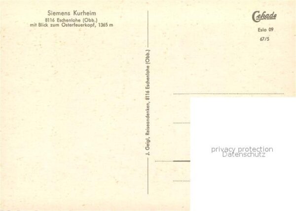 Eschenlohe Siemens Kurheim Osterfeuerkopf – Bild 2