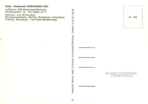 Braunlage Hotel Restaurant Emsländer Hof Panorama – Bild 2
