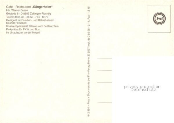 Rachtig Cafe Restaurant Sängerheim – Bild 2