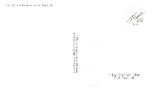 Bensheim Bergstrasse Fliegeraufnahme – Bild 2