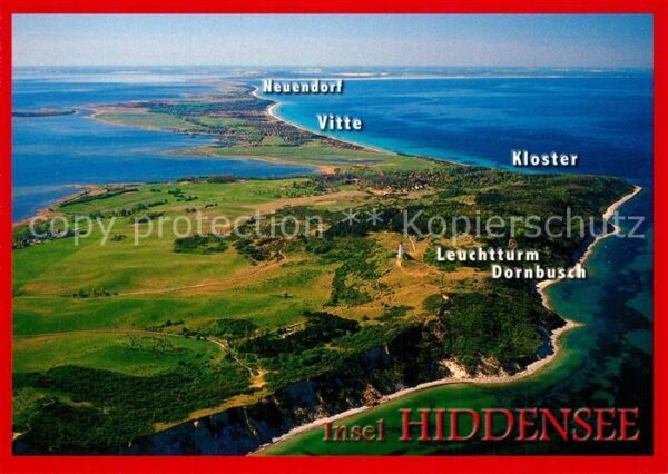 Insel Hiddensee Fliegeraufnahme