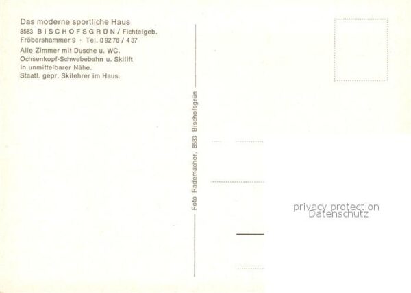 Bischofsgruen Hotel Garni Hirschmann Gaststube Zimmer – Bild 2