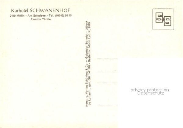 Moelln Lauenburg Kurhotel Schwanenhof Fliegeraufnahme – Bild 2