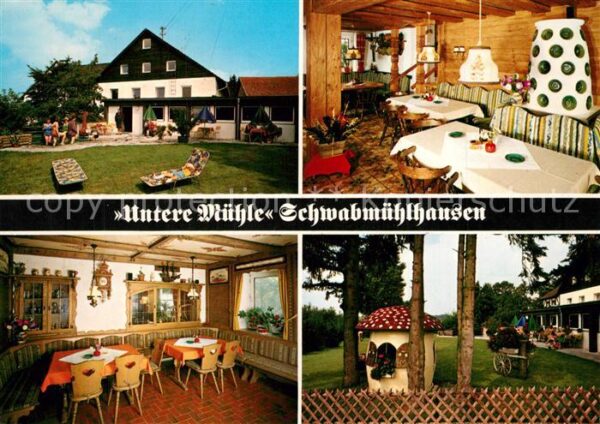 Schwabmuehlhausen Untere Mühle Gasträume Park