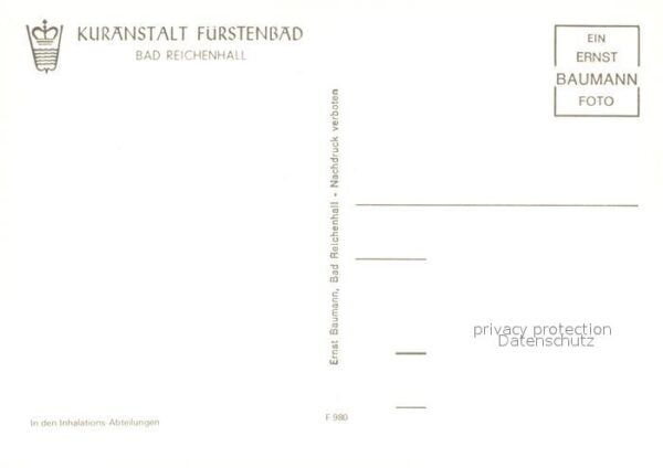 Bad Reichenhall Kuranstalt Fürstenbad Details – Bild 2