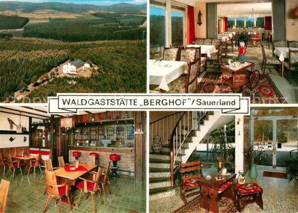 Wenden Biggetal Waldgaststätte Berghof Gasträume Treppe