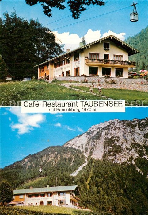 Ruhpolding Cafe Restaurant Taubensee mit Rauschenb