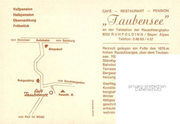 Ruhpolding Cafe Restaurant Taubensee mit Rauschenb – Bild 2
