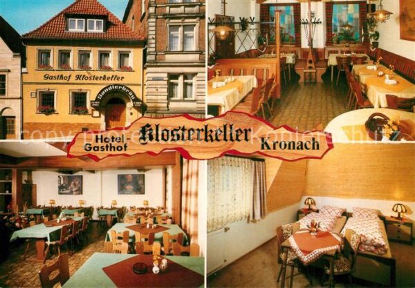 Kronach Oberfranken Hotel Gasthof Klosterkeller Gasträume