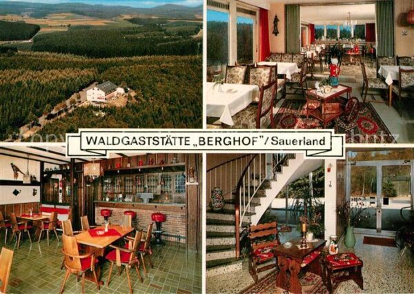 Wenden Biggetal Waldgaststätte Berghof Gasträume Treppe