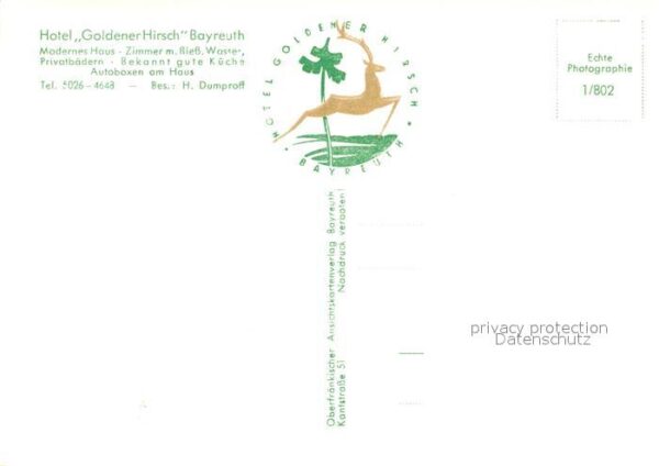 Bayreuth Hotel Goldener Hirsch – Bild 2