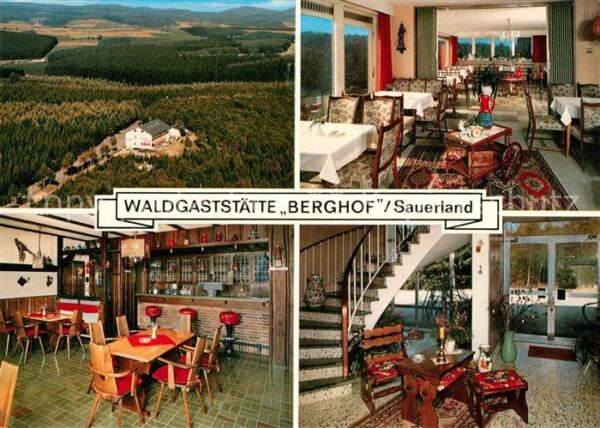 Wenden Biggetal Waldgaststätte Berghof Gasträume Treppe