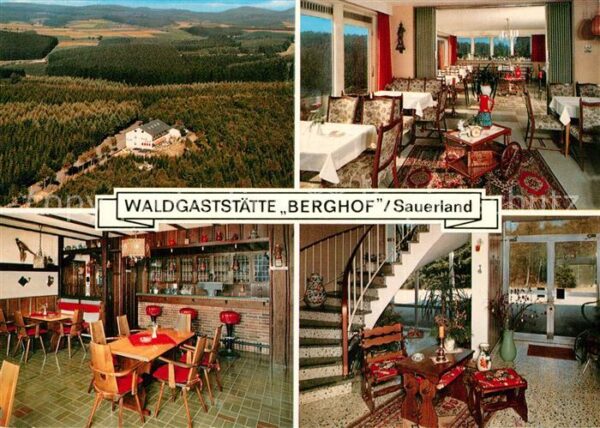 Wenden Biggetal Waldgaststätte Berghof Gasträume Bar Pa