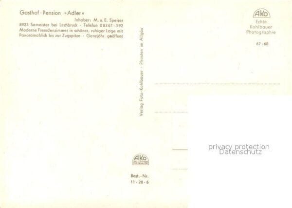 Lechbruck See Gasthof Pension Adler Gastraum Seeparti – Bild 2