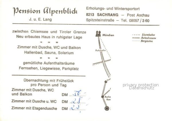 Sachrang Chiemgau Pension Alpenblick Panorama Hallenbad – Bild 2
