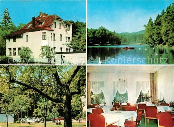 Bad Sachsa Harz Haus Tanneck Schwanenteich Garten Gasts