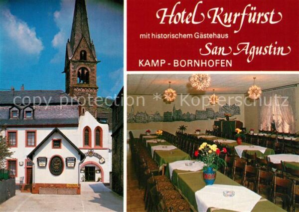 Kamp-Bornhofen Hotel Kurfürst Speisesaal Kirche