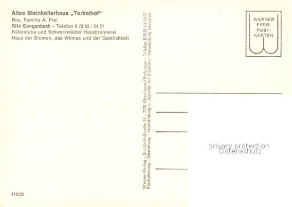 Gengenbach Altes Steinkellerhaus Torkelhof – Bild 2