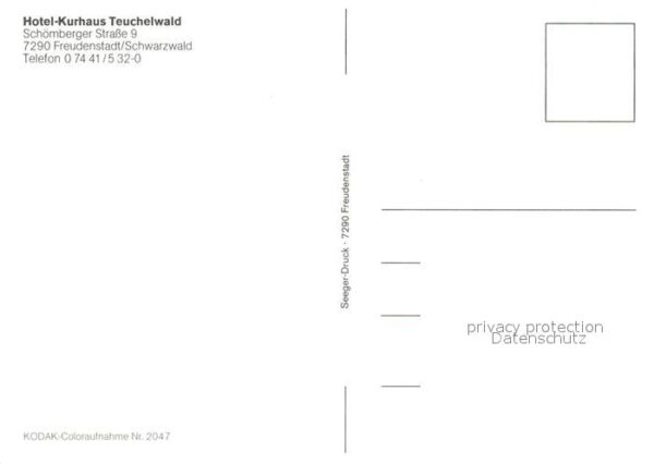 Freudenstadt Hotel Kurhaus Teuchelwald – Bild 2